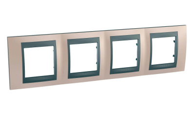 Рамка 4-постовая Schneider Electric Unica Top MGU66.008.296