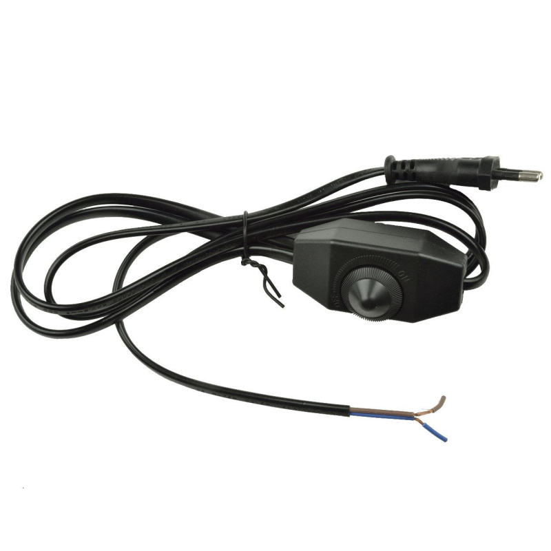 Шнур сетевой с вилкой и выключателем (UL-00004438) Uniel UCX-C30/02A-170 Black