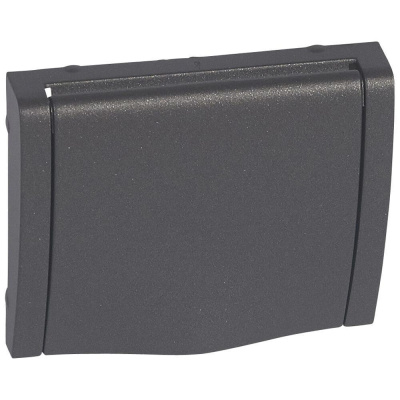 Лицевая панель Legrand Galea Life розетки 2К+З со шторками крышкой темная бронза 771222