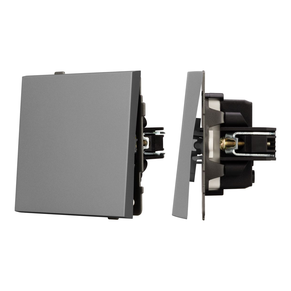 Механизм выключателя одноклавишный непроходной Arlight SWT-TENDO-MK01-PL-GR (230V, 10A) 054032