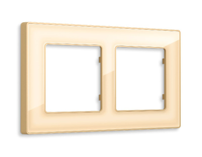 Рамка двухместная Ambrella Volt Arctic AF580602