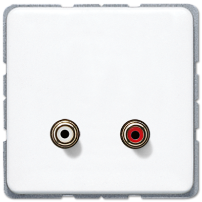 Розетка мультимедиа Jung MACD1021WW