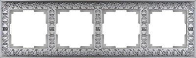 Рамка Werkel Antik на 4 поста матовый хром WL07-Frame-04 4690389145698