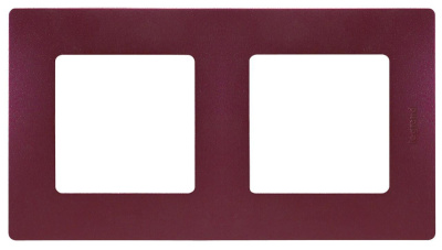 Рамка 2-постовая Legrand Etika сливовая 672562