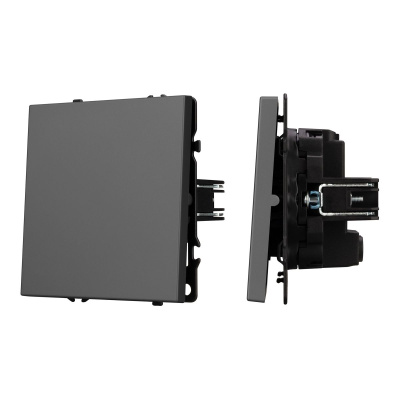 Механизм выключателя одноклавишный перекрёстный Arlight SWT-NOBE-MKX1-SFPL-GR (230V, 10A) 054251