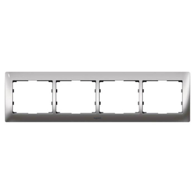 Рамка 4-постовая Legrand Galea Life хром 771934