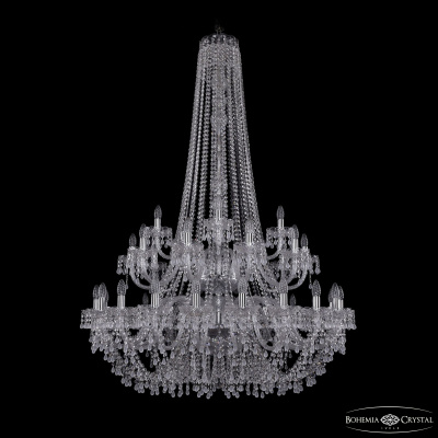Подвесная люстра Bohemia Ivele Crystal 1410/20+10+5/400/h-160/2d Ni V0300