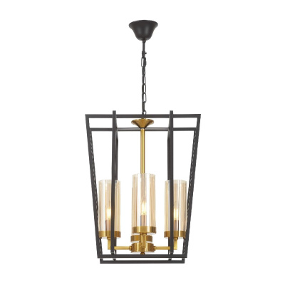 Подвесная люстра Lumina Deco Afres LDP 1246-4 BK+MD