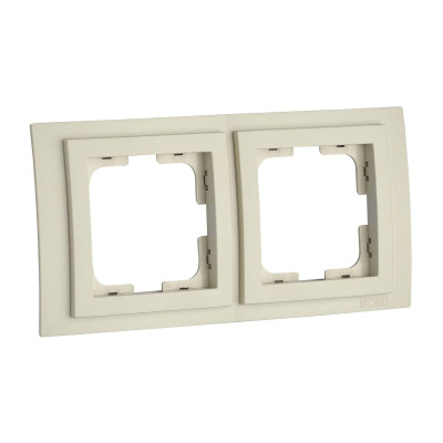 Рамка на 2 поста Mono Electric Larissa крем 103-171700-161