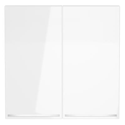 Клавиши для выключателя/переключателя двухклавишного с подсветкой Voltum S70 (белый глянцевый) VLS000401