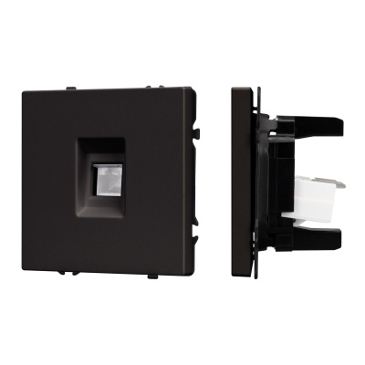 Механизм компьютерной розетки Arlight SCT-NOBE-MPC1-SFPL-BK (RJ-45, CAT6) 054305