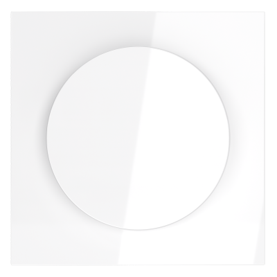 Накладка для светорегулятора поворотно-нажимного Voltum S70 (белый глянцевый) VLS002001