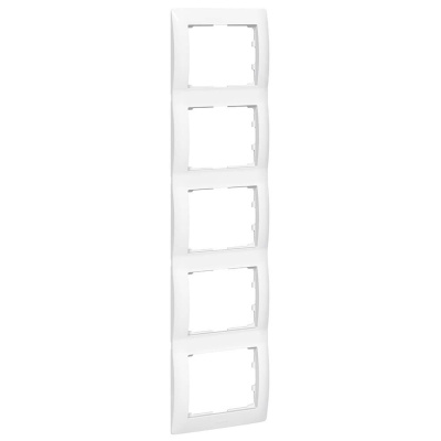 Рамка 5-постовая Legrand Galea Life белая 771009