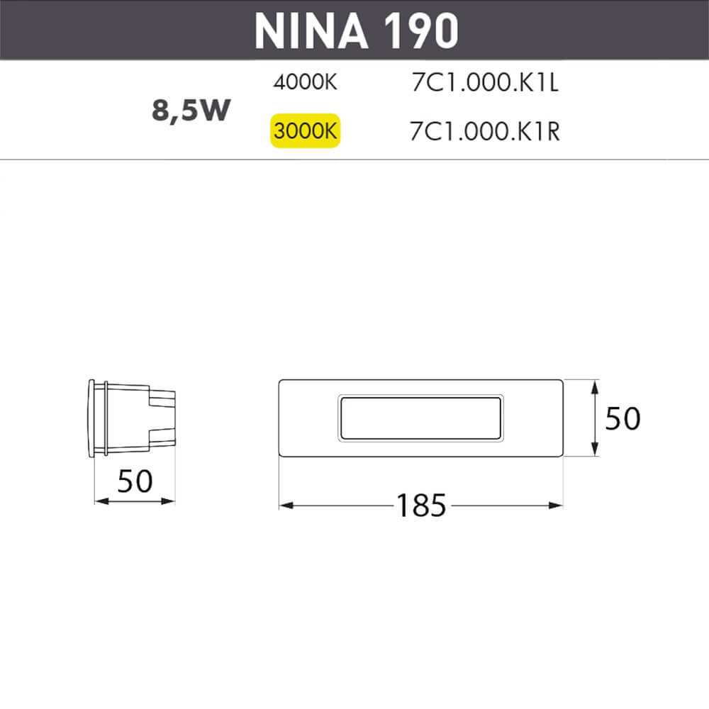 Уличный светодиодный светильник Fumagalli Nina 7C1.000.000.LYK1L