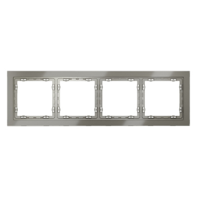 Рамка на 4 поста Voltum S70 VLS110404 (шелк, стекло)