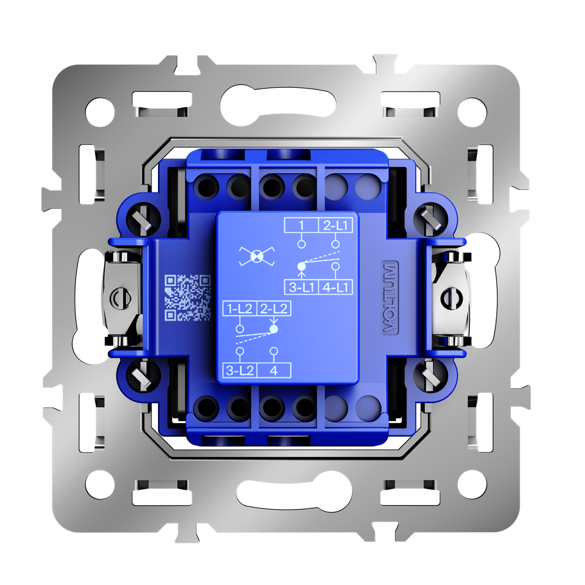 Механизм перекрестного переключателя одноклавишного 10А Voltum S70 VLS0105M
