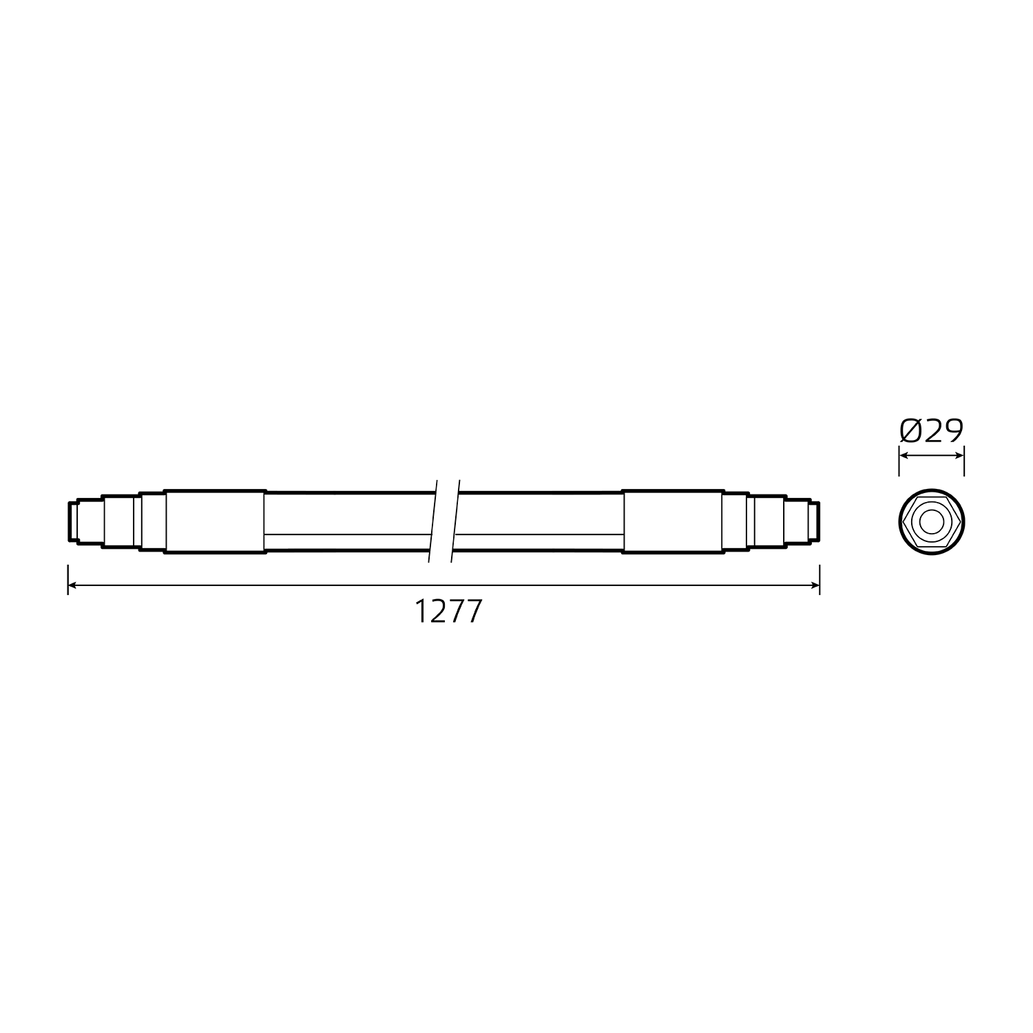 Линейный потолочный светильник Gauss Compact 843424224
