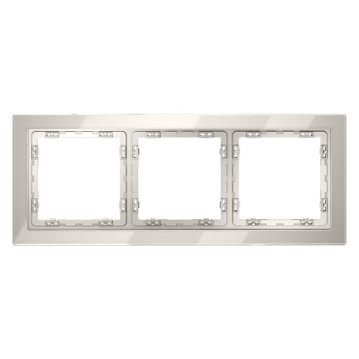 Рамка на 3 поста Voltum S70 VLS110303 (кашемир, стекло)