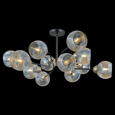 Люстра на штанге Illumico IL0398-12CSQ-79 BK AB
