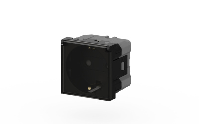 Розетка с крышкой, заземлением и защитой от детей ELBI Moda Vox 611-044832-218