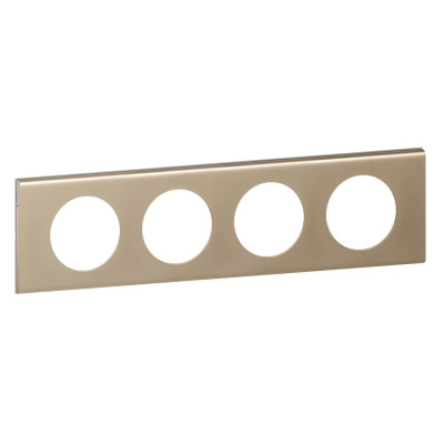 Рамка 4-постовая Legrand Celiane никель велюр 069114