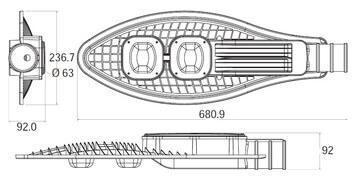 Уличный светодиодный светильник Horoz Arbat серебро 074-001-0030 (HL193L) HRZ00001078
