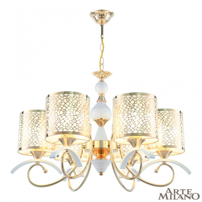 Подвесная люстра Arte Milano Florentia-9787 309787/6 Wh/Gd