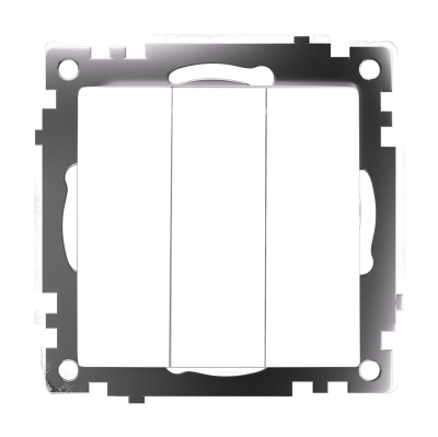 Выключатель трехклавишный Stekker GLS10-7108-01 Катрин 49171