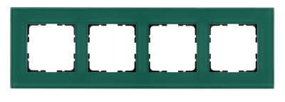 Рамка 4-постовая стекло цвет Лазурный Jasmart G1004GJ