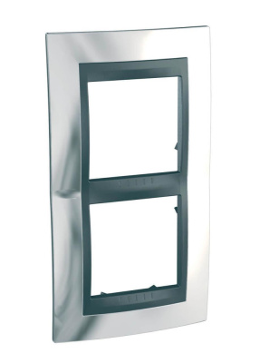 Рамка 2-постовая вертикальная Schneider Electric Unica Top MGU66.004V.210