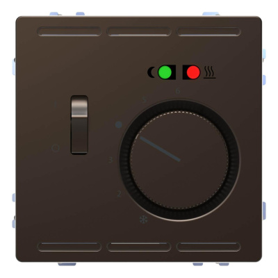 Терморегулятор Schneider Electric Merten D-Life с центральной платой с выключателем 230V MTN5764-6052