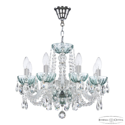 Подвесная люстра Bohemia Ivele Crystal 5402/8/165 Ni Birusa/M-1H