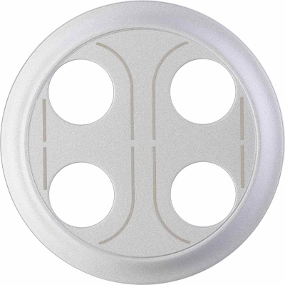 Лицевая панель Legrand Celiane розетки двойной Banana белая 068232