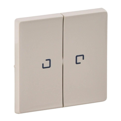 Лицевая панель Legrand Valena Life выключателя двухклавишного с подсветкой слоновая кость 755221