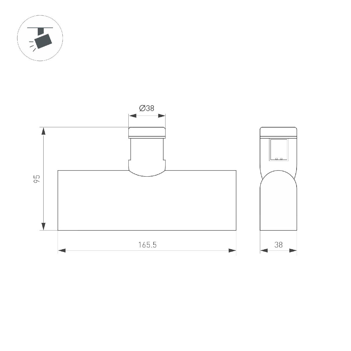 Трековый светильники Arlight ART-APRIORI-LASER-L165-8W Day4000 047780
