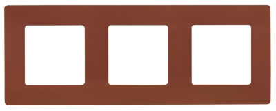 Рамка 3-постовая Legrand Etika какао 672573