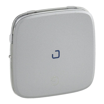 Лицевая панель Legrand Valena Allure выключателя с выдержкой времени алюминий 755217