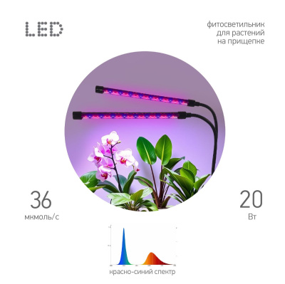 Светильник для растений Эра FITO-20W-АLED-RB Б0068275