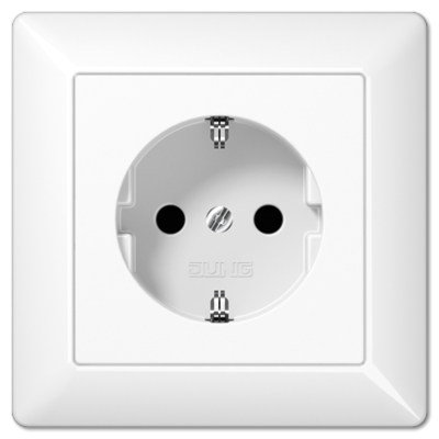 Розетка штепсельная Schuko Jung AS1520WW
