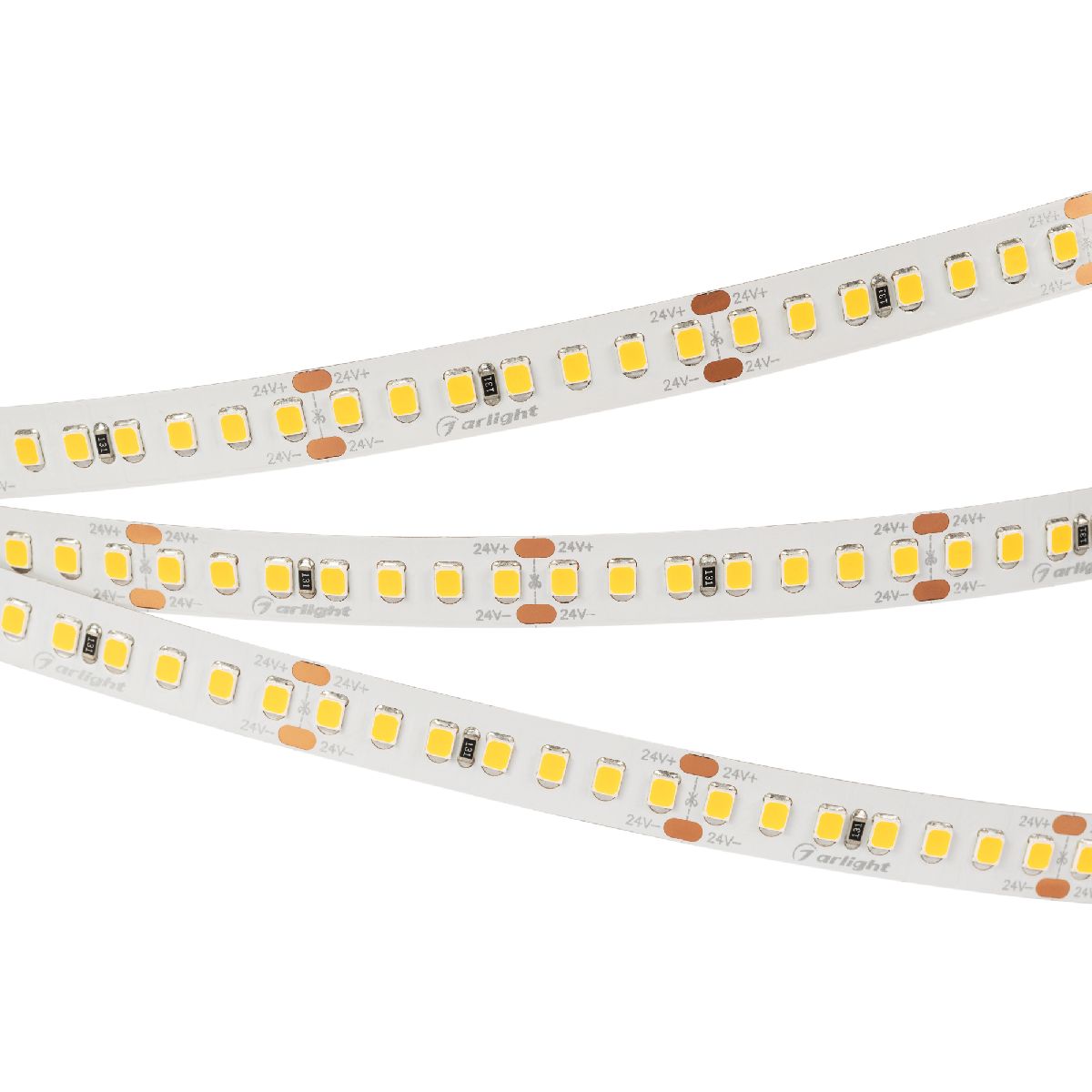 Светодиодная лента Arlight RT-A168-10mm 24V Warm3500 (17 W/m, IP20, 2835, 5m) 028602(2)