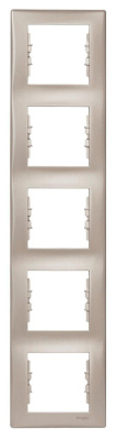 Рамка 5-постовая вертикальная Schneider Electric Sedna SDN5801568