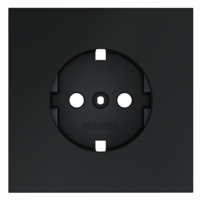 Накладка для розетки с заземлением Voltum S70 (графит) VLS000607