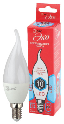 Лампа светодиодная Эра E14 10W 4000K ECO LED BXS-10W-840-E14 Б0040886
