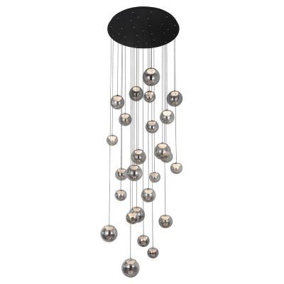 Каскадная люстра Modelux ML.2338.25 BK-CR