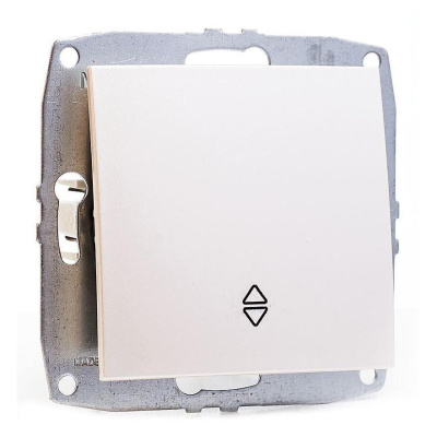 Выключатель одноклавишный проходной Mono Electric Despina-Larissa 10А 250В жемчуг 500-002525-109