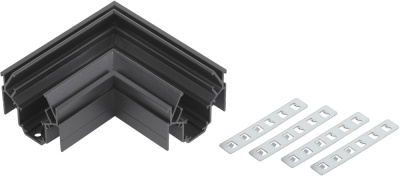 Коннектор угловой для магнитного трекового шинопровода для натяжных потолков Эра Nova TRM-PC20-CC-B Б0054793