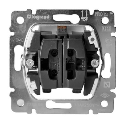 Выключатель двухклавишный Legrand Galea Life 10A 250V 775805