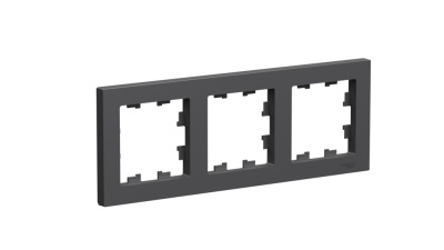 Рамка 3-ая Systeme Electric AtlasDesign Базальт ATN001403