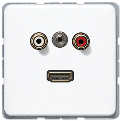 Розетка мультимедиа Jung MACD1082WW