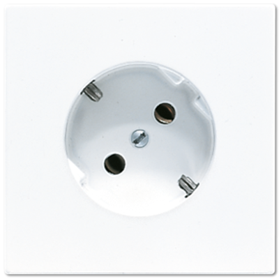 Розетка штепсельная Schuko Jung LS520-45WW